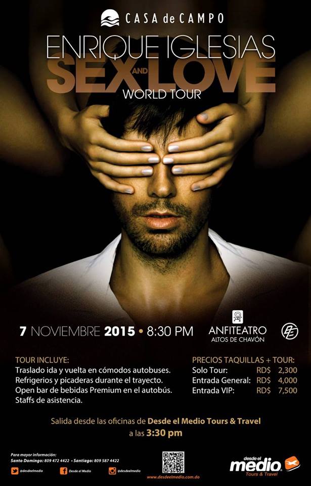 Descuento Especial Tour Enrique Iglesias
