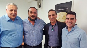 Norberto Barrera, José Maria del Río de DISBALCA junto a Pedro Rebello y Daniel Silva