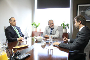 Bruno Cid, Mario Lama, Jorge Oliveira Exmo. Embajador de Portugal para RD